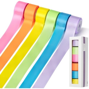 image:imageMr Pen Satin Ribbon 6 Rolls 1 Inch 5 YardsRoll  Colorful Satin Ribbon 1 Inch