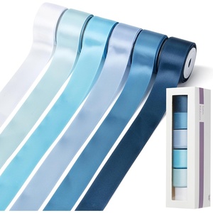 image:imageMr Pen Satin Ribbon 6 Rolls 1 Inch 5 YardsRoll  Shades of Blue Satin Ribbon 1 Inch