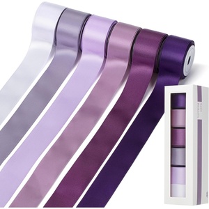 image:imageMr Pen Satin Ribbon 6 Rolls 1 Inch 5 YardsRoll  Shades of Purple Satin Ribbon 1 Inch