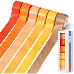 image:imageMr Pen Satin Ribbon 6 Rolls 1 Inch 5 YardsRoll  Terracotta Ribbon 1 Inch
