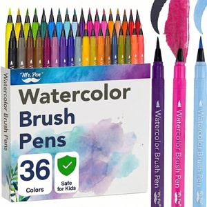 image:imageMr Pen Watercolor Brush Pens 36 Pack Blendable Art Markers  NonToxic Smooth Color Pens for Calligraphy Coloring Pros amp Beginners