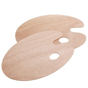 image:imageMr Pen Wooden Paint Palette 2 Pack Artist Palette Painting Palette  Oil Paint Palette