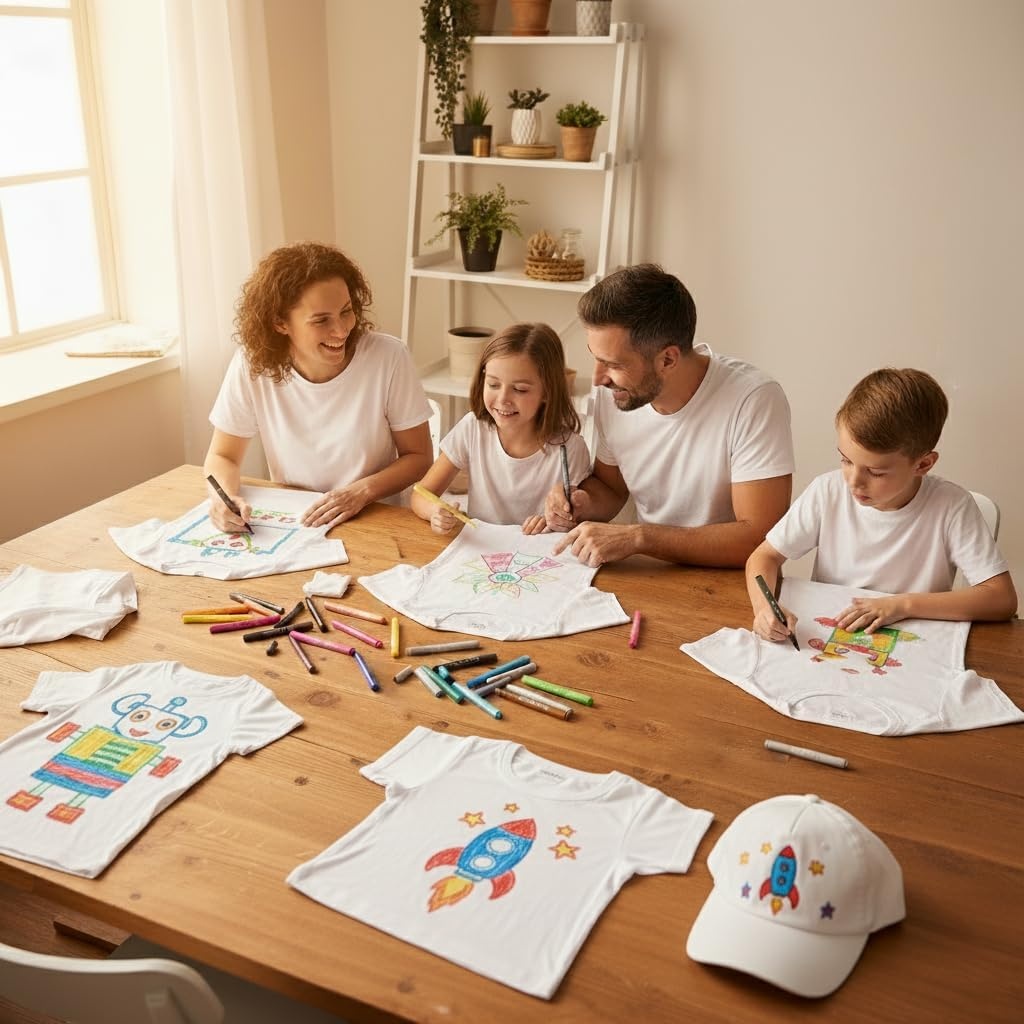 image:imageMr Pen Fabric Markers 36 Pack Colorful  Fabric Markers Permanent for Clothes for TShirts Bags Textile Canvas