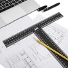 image:imageMr Pen  T Square T Ruler 45 cm Metal T Square Ruler Drafting Tools  Tsquare Truler Architectural Triangle18 inch