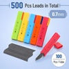 image:imageMr Pen 05 mm Lead Refills for Mechanical Pencils 20 Pack  2000 pcs 100 per Tube Black HB Graphite Lead Bulk Standard Mechanical Pencil Refills for Drawing and Sketching07mm 500 pcs