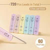 image:imageMr Pen 07 Millimeter Lead Refills for Mechanical Pencils Pack of 720  multicolor mechanical pencil leads