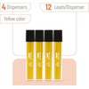 image:imageMr Pen 07 mm Lead Refills for Mechanical Pencils 480 pcs 120 per Tube  Black 4B Graphite Lead Standard Mechanical Pencil Refills for Drawing and SketchingYellow