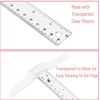 image:imageMr Pen 12 Inches Plastic T Square Ruler 3 Pack  Drafting T Square Transparent T Ruler for Crafting T Ruler Clear