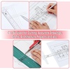 image:imageMr Pen 12 Inches Plastic T Square Ruler 3 Pack  Drafting T Square Transparent T Ruler for Crafting T Ruler Clear