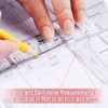 image:imageMr Pen 12 Inches Plastic T Square Ruler 3 Pack  Drafting T Square Transparent T Ruler for Crafting T Ruler Clear
