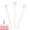 image:imageMr Pen 12 Inches Plastic T Square Ruler 3 Pack  Drafting T Square Transparent T Ruler for Crafting T Ruler Clear