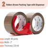 image:imageMr Pen 2 Rolls Packing Tape with 2 Dispensers 2 Wide 50 Yards  Clear Packing Tape Heavy Duty for Mailing Moving Boxes and PackagingBrown