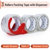 image:imageMr Pen 2 Rolls Packing Tape with 2 Dispensers 2 Wide 50 Yards  Clear Packing Tape Heavy Duty for Mailing Moving Boxes and PackagingClear