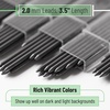 image:imageMr Pen 20 mm Lead Refills 48 Pack 12 per Tube Black 90 mm Length  Bold 2 mm Mechanical Pencil Leads for Construction Woodworking amp Drafting Break amp Smudge ResistantBlack