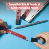 image:imageMr Pen 20 mm Lead Refills 48 Pack 12 per Tube Black 90 mm Length  Bold 2 mm Mechanical Pencil Leads for Construction Woodworking amp Drafting Break amp Smudge ResistantCherry Red