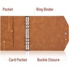 image:imageMr Pen A5 Leather Planner Binder Brown A5 Refillable Notebook Binder  Fathers Day Gift