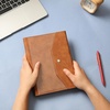 image:imageMr Pen A5 Leather Planner Binder Brown A5 Refillable Notebook Binder  Fathers Day Gift