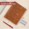 image:imageMr Pen A5 Leather Planner Binder Brown A5 Refillable Notebook Binder  Fathers Day Gift