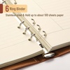 image:imageMr Pen A5 Leather Planner Binder Brown A5 Refillable Notebook Binder  Fathers Day Gift