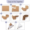 image:imageMr Pen Adjustable Cardboard Corner Protectors Fits 1 15 21 Frames  400 Pack Bulk Edge Protectors for Shipping Paintings Picture Frame Packing Item Edge Protection120 Pack