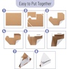 image:imageMr Pen Adjustable Cardboard Corner Protectors Fits 1 15 21 Frames  400 Pack Bulk Edge Protectors for Shipping Paintings Picture Frame Packing Item Edge Protection40 Pack
