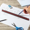 image:imageMr Pen Architectural Scale 12 inch Black Scale Ruler Contractor  Architect Scal Drafting ToolsBlack  White