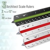 image:imageMr Pen Architectural Scale 12 inch Black Scale Ruler Contractor  Architect Scal Drafting ToolsBlack  White
