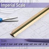 image:imageMr Pen Architectural Scale 12 inch Black Scale Ruler Contractor  Architect Scal Drafting ToolsGold