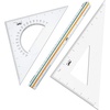 image:imageMr Pen Architectural Triangular Ruler Set with 12 Inch Triangular Scale  11 Inch 3060 and 8 Inch 4590 Triangles