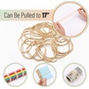 image:imageMr Pen Assorted Binder Clips Paper Clips Rubber BandsBlack  Silver  Beige