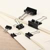 image:imageMr Pen Assorted Binder Clips Paper Clips Rubber BandsBlack  Silver  Beige