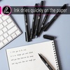 image:imageMr Pen Black Felt Tip Pens Fine Point 6 Pack Fast Drying No Smear  Bible Journaling Pens No BleedThrough for Planners Sketching WritingBlack  Blue