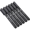 image:imageMr Pen Black Felt Tip Pens Fine Point 6 Pack Fast Drying No Smear  Bible Journaling Pens No BleedThrough for Planners Sketching WritingBlack