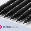 image:imageMr Pen Black Felt Tip Pens Fine Point 6 Pack Fast Drying No Smear  Bible Journaling Pens No BleedThrough for Planners Sketching WritingBlack