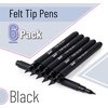 image:imageMr Pen Black Felt Tip Pens Fine Point 6 Pack Fast Drying No Smear  Bible Journaling Pens No BleedThrough for Planners Sketching WritingBlack