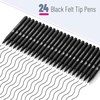 image:imageMr Pen Black Felt Tip Pens Fine Point 6 Pack Fast Drying No Smear  Bible Journaling Pens No BleedThrough for Planners Sketching WritingBlack