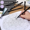 image:imageMr Pen Black Fineliner Pens 12 Pack 04mm Fine Point  Smooth Bible Journaling Pens for NoteTaking Sketching Planning Art Projects Small Detailing FineInk Drawings