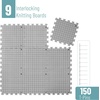 image:imageMr Pen Blocking Mats for Knitting amp Crochet Projects 12 x 12  9 Pack with 150 pcs TPins Gray Aligned Grid Knitting Blocking Mats and Pins Water amp Heat Resistant