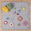 image:imageMr Pen Blocking Mats for Knitting amp Crochet Projects 12 x 12  9 Pack with 150 pcs TPins Gray Aligned Grid Knitting Blocking Mats and Pins Water amp Heat Resistant