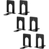 image:imageMr Pen Book Ends Black 4 Pack Heavy Duty Metal Bookends for Shelves  Book Holders for Shelves Metal BookendsBlack