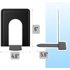 image:imageMr Pen Book Ends Black 4 Pack Heavy Duty Metal Bookends for Shelves  Book Holders for Shelves Metal BookendsBlack