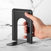 image:imageMr Pen Book Ends Black 4 Pack Heavy Duty Metal Bookends for Shelves  Book Holders for Shelves Metal BookendsBlack
