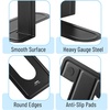 image:imageMr Pen Book Ends Black 4 Pack Heavy Duty Metal Bookends for Shelves  Book Holders for Shelves Metal BookendsBlack
