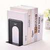 image:imageMr Pen Book Ends Black 4 Pack Heavy Duty Metal Bookends for Shelves  Book Holders for Shelves Metal BookendsBlack