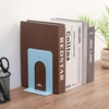 image:imageMr Pen Book Ends Black 4 Pack Heavy Duty Metal Bookends for Shelves  Book Holders for Shelves Metal BookendsLight Blue