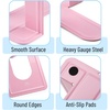 image:imageMr Pen Book Ends Black 4 Pack Heavy Duty Metal Bookends for Shelves  Book Holders for Shelves Metal BookendsLight Pink