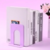 image:imageMr Pen Book Ends Black 4 Pack Heavy Duty Metal Bookends for Shelves  Book Holders for Shelves Metal BookendsPurple