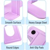 image:imageMr Pen Book Ends Black 4 Pack Heavy Duty Metal Bookends for Shelves  Book Holders for Shelves Metal BookendsPurple