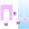 image:imageMr Pen Book Ends Black 4 Pack Heavy Duty Metal Bookends for Shelves  Book Holders for Shelves Metal BookendsPurple