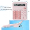 image:imageMr Pen Calculator Pink Calculators Large Display  Standard Function Calculator 12Digit Calculators Desktop Office Calculator Desktop CalculatorPink